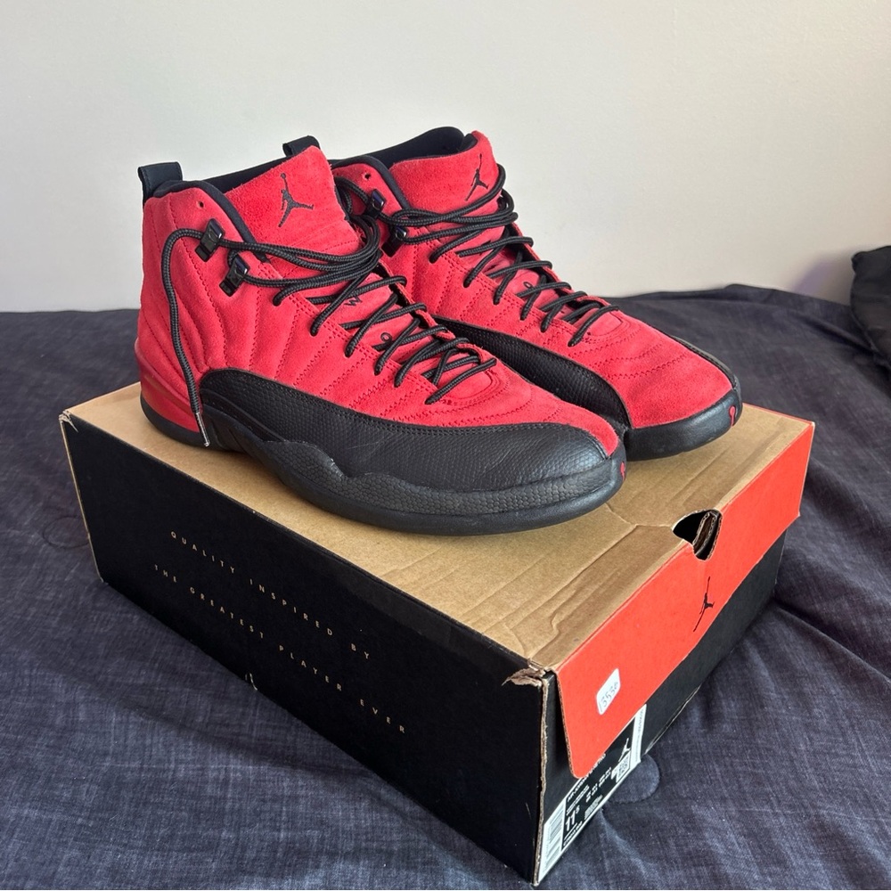 Size 11.5 - Jordan 12 Retro Reverse Flu Game 2020